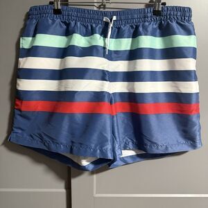 Chubbies Men The Me Likey The Stripey Mesh Lined Swim Trunks Multicolor XXL
